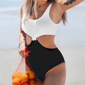 Cupshe Medium One Piece High Waisted New